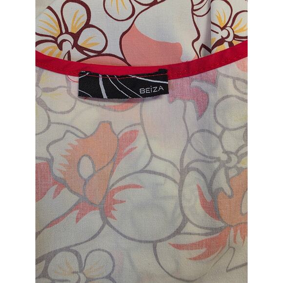 BEIZA Floral Midi Wrap Dress - Picture 7 of 8